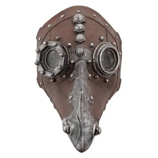 Design Toscano Doctor of Death Steampunk Plague Sculptural Mask: Set of Two image {3}