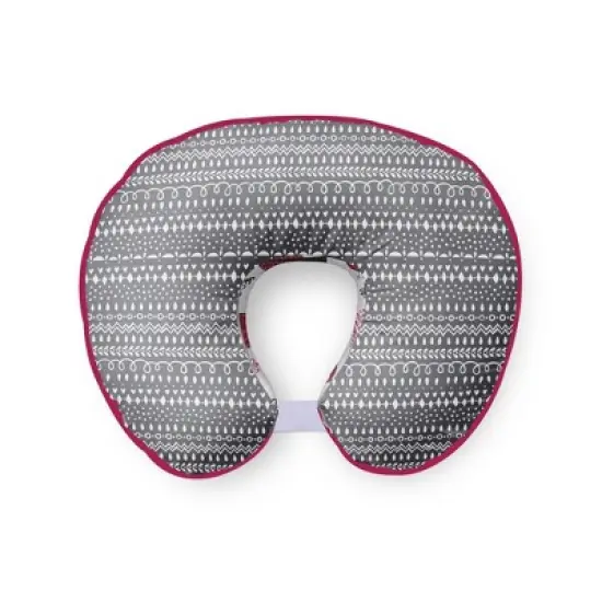Bacati - 3 pc Owls Pink/Gray Girls Hugster Feeding & Infant Support Nursing Pillow image {5}