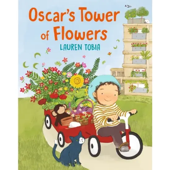 Oscar's Tower of Flowers - by  Lauren Tobia (Hardcover) image {1}