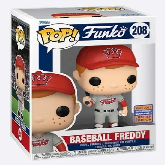 Funko Exclusive Funko POP | Baseball Freddy (Red Hat) image {1}