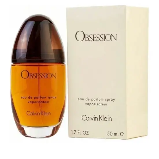 Obsession By Calvin Klein Women Basil, Peach, Vanilla, Lemon, Bergamot, Civet, Musk, Amber Eau De Parfum Spray 1.7 Oz image {1}