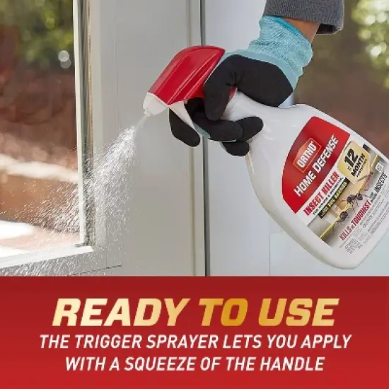 Ortho Home Defense MAX Indoor & Perimeter Insect Killer 24oz Ready to Use Trigger: Bifenthrin Formula, Roach & Spider Barrier image {7}