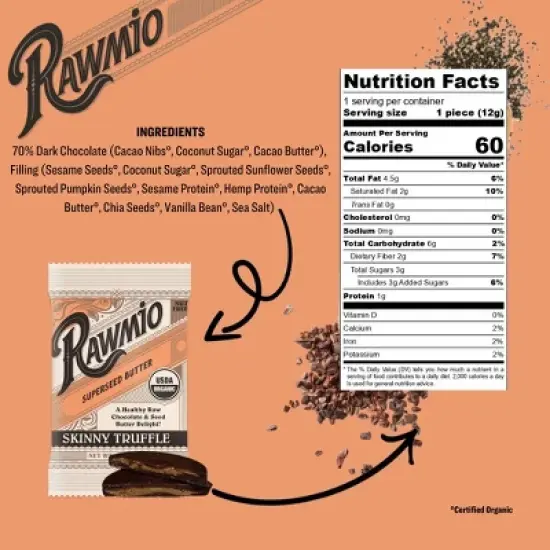 Rawmio Organic Skinny Truffle - Superseed Butter image {2}