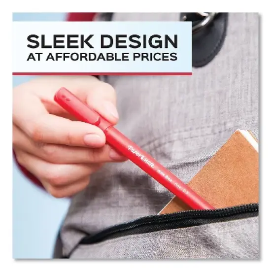 Paper Mart Paper Mate Write Bros. Ballpoint Pen Stick Bold 1.2 mm Red Ink Red Barrel Dozen 2124521 image {5}