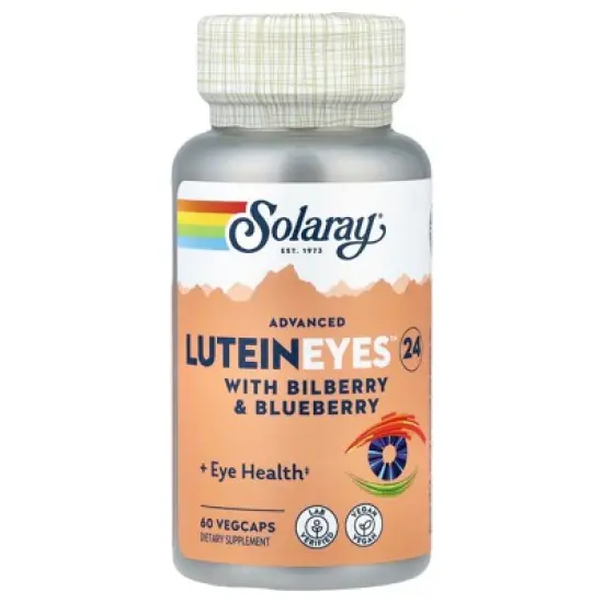 Solaray Advanced Lutein Eyes&trade; 24 with Bilberry & Blueberry, 60 VegCaps image {4}