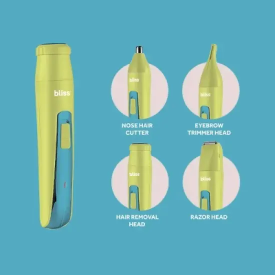 bliss rechargeable Pocket shaver Face & Body - Lime image {2}