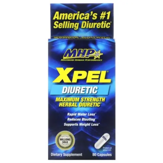 MHP XPEL, Maximum Strength Herbal Diuretic, 80 Capsules image {5}