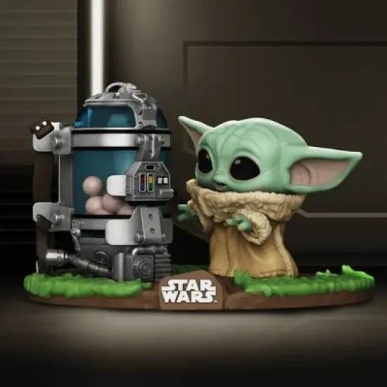 Funko - POP! Deluxe: The Mandalorian - Child w/Egg Canister image {1}