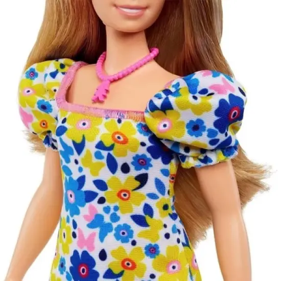 Barbie Fashionistas Doll #208, Doll with Down Syndrome Wearing Floral Dress, image {5}