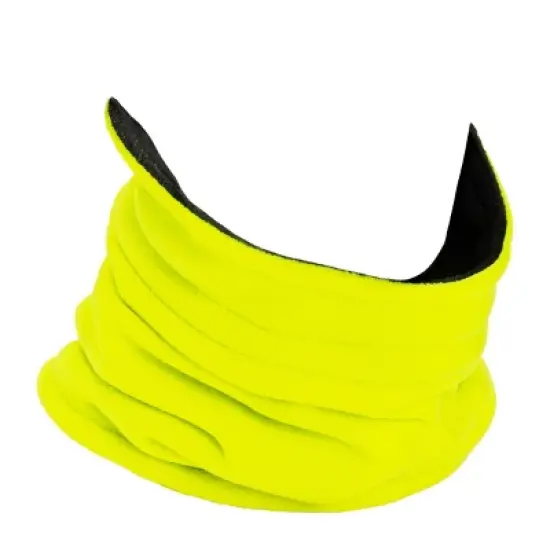 MUK LUKS Quietwear Unisex High Vis Fleece Neck Gaiter, High Vis Green, One Size Fits Most image {1}