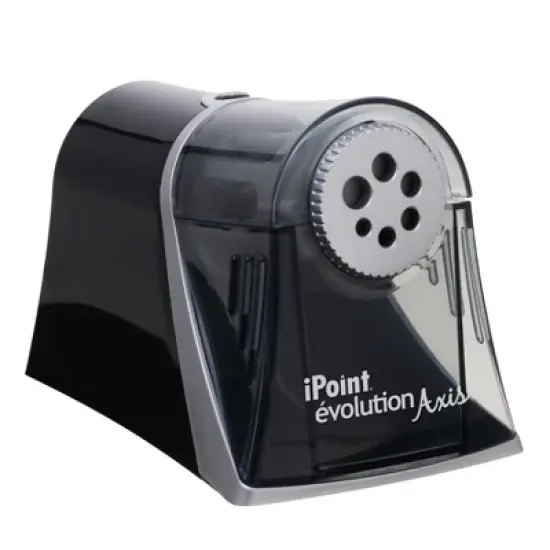 Westcott&reg; iPoint Evolution Axis Heavy Duty Electric Pencil Sharpener, Black/Silver image {4}