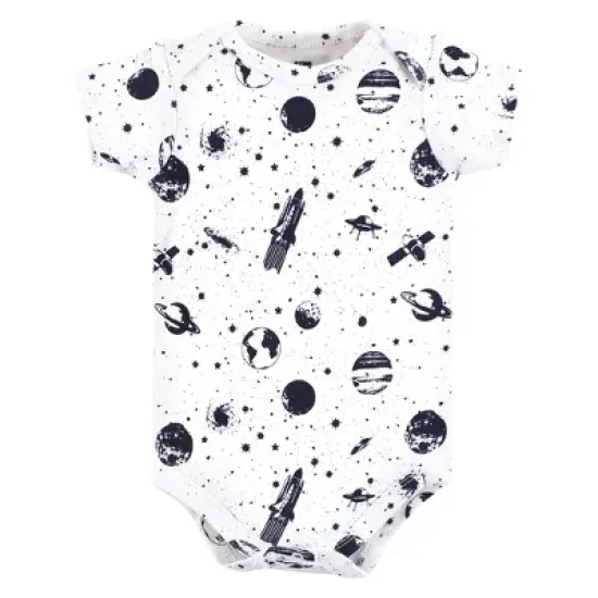 Hudson Baby Unisex Baby Cotton Bodysuits, Outer Space image {3}