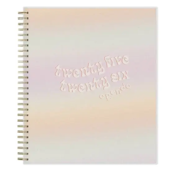 Blue Sky 8"x10" 2025-2026 Weekly/Monthly Spiral Planner Smooth Frosted Mayana Ombre image {11}
