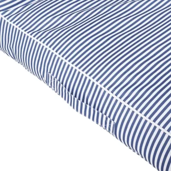 Sunnylife Luxe Lie-On Lounger - Le Weekend Navy - Inflatable Pool Float image {6}