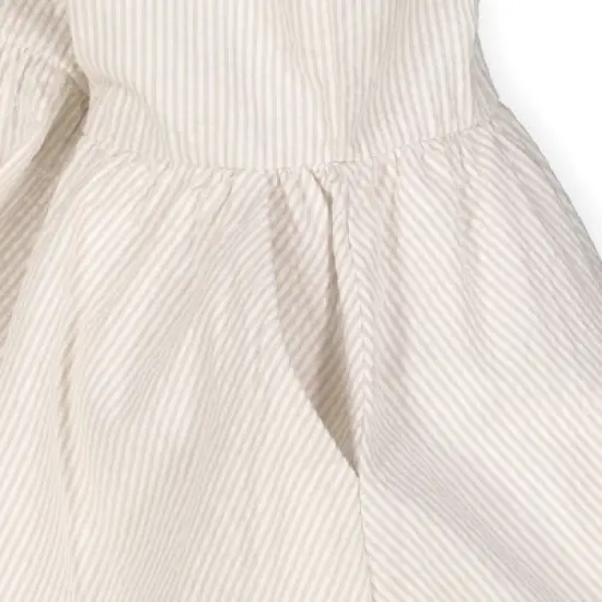 Hope & Henry Girl's Organic Cotton Ruffle Collar Low Back Dress, Infant image {4}