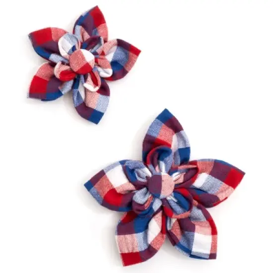 The Worthy Dog Check Flower Accessory image {2}