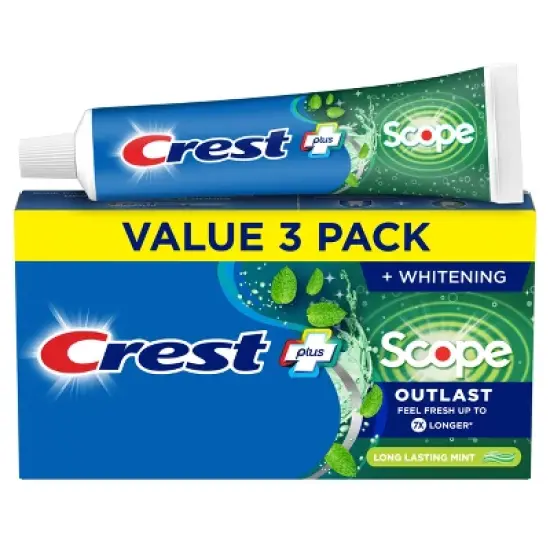 Crest + Scope Outlast Complete Whitening Toothpaste - 5.4oz image {12}