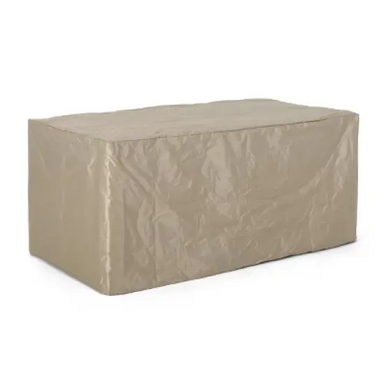 Archie Outdoor Rectangle Fire Pit - Brown - Christopher Knight Home image {2}