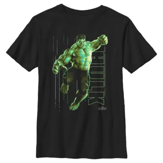 Boy's Marvel Avengers: Infinity War Incredible Hulk Jump Smash T-Shirt image {4}