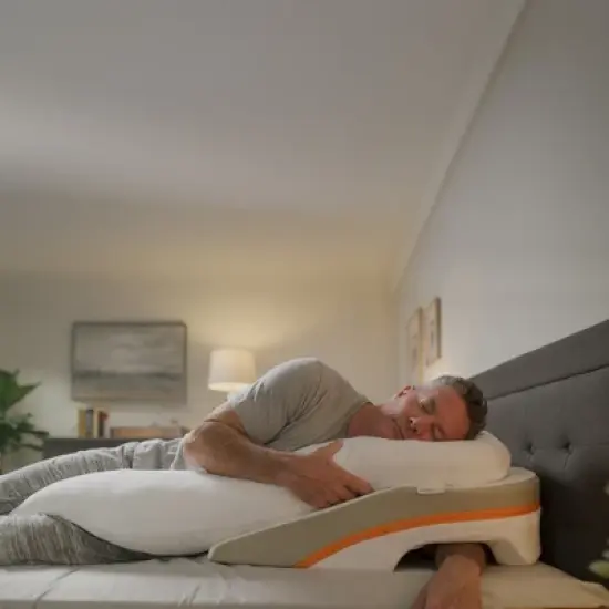 MedCline Reflux Relief System - Bed Wedge Pillow for Acid Reflux Relief, Full Body Pillow with Arm Hole image {6}