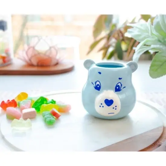 Silver Buffalo Care Bears Grumpy Bear Sculpted Ceramic Mini Mug | Holds 2.5 Ounces image {6}