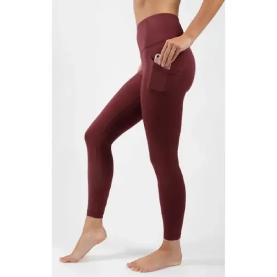 90 Degree by Reflex Womens Interlink High Waist Ankle Legging with Back Curved Yoke image {9}