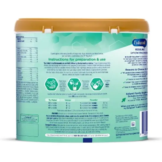 Enfamil Reguline Powder Infant Formula - 19.5oz image {9}