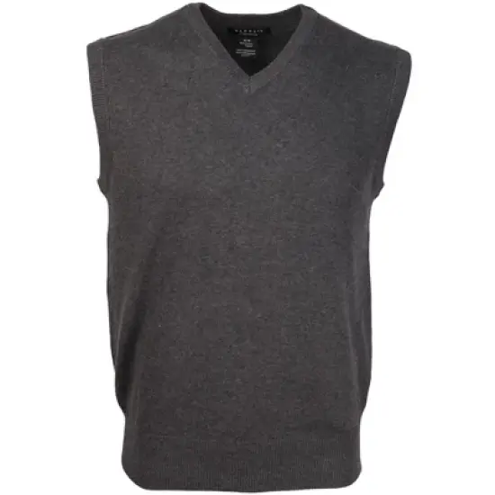 Solid Cotton V-Neck, Sleeve Less Sweater Vest image {4}