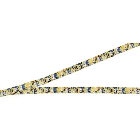 Despicable Me Minions Bello ID Lanyard Badge Holder w Fart Blaster Rubber Charm image {2}