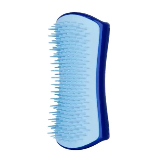Pet Teezer Small De-Shedding Dog Grooming Brush - Blue image {1}