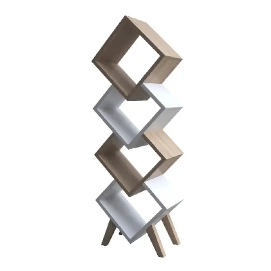 62.25" Braxett 4 Shelf Bookcase - miBasics image {8}