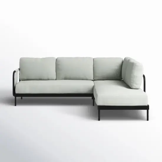 Modular LShaped Performance Fabric Sectional Sofa MatteFinish Frame & Ultra Support Seating Platform Ready image {15}