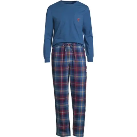 Lands' End Blake Shelton x Lands' End Men's Flannel Knit PJ Set image {3}