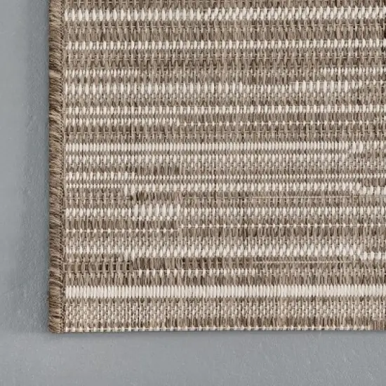 Nuloom Shirlene Stripes Indoor and Outdoor Patio Area Rug 5x7, Beige image {4}