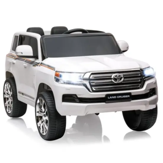 2 Seater Kids Ride On Truck, 12V Battery Powered Electric Vehicle w/Remote Control, 3 Speeds, Led Lights, Music & Horn, Spring Suspension Boys Girls image {10}