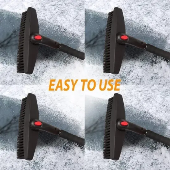 Zone Tech Car 3-in-1 Replaceable Heads Snow Shovel Kit  Portable Snow Removal Shovel, Ice Scraper, and Snow Shovel Car Set 2 Pack image {7}