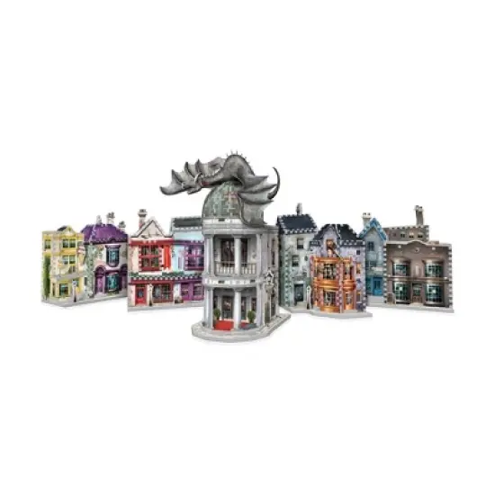 Harry Potter Diagon Alley Collection 4pk 3D Puzzle Set - 1175pc: Wrebbit Foam Educational Toy, Fantasy Theme image {12}
