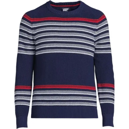 Lands' End Men's Drifter Cotton Crewneck Sweater image {4}