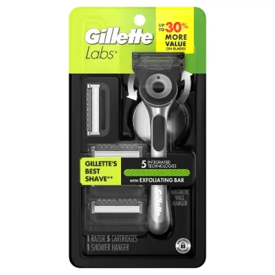 Gillette Labs Value Pack - Razor Handle Blade Refills & Stand image {1}