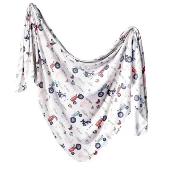 Copper Pearl Knit Swaddle Blanket image {15}