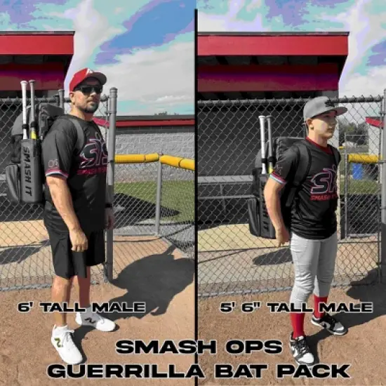 2025 Smash Ops Guerrilla Bat Pack - Red/White image {1}