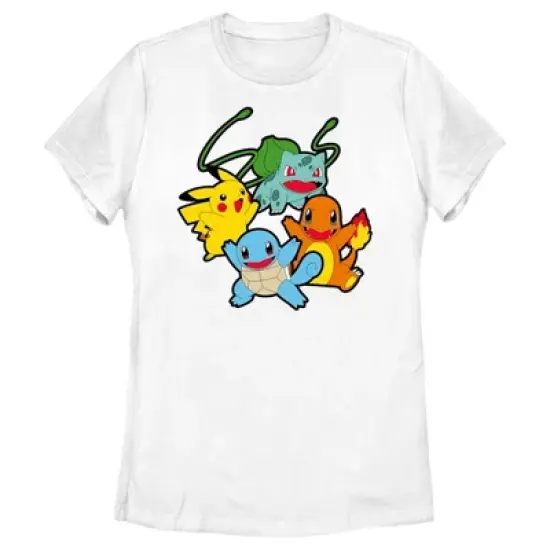 Women's Pokemon Classic Characters Group T-Shirt image {3}