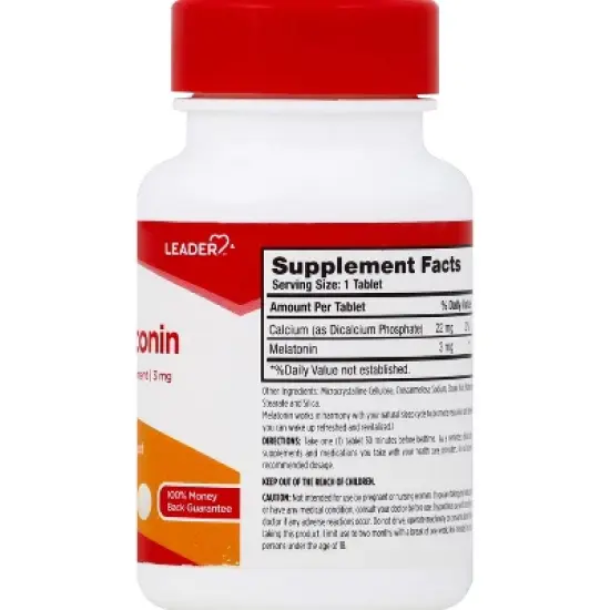 Leader Melatonin 100 ea image {3}