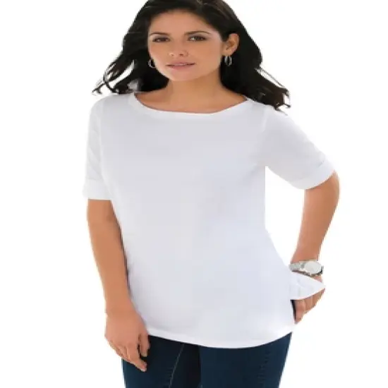 Jessica London Women&rsquo;s Plus Size Cuff Tee image {3}