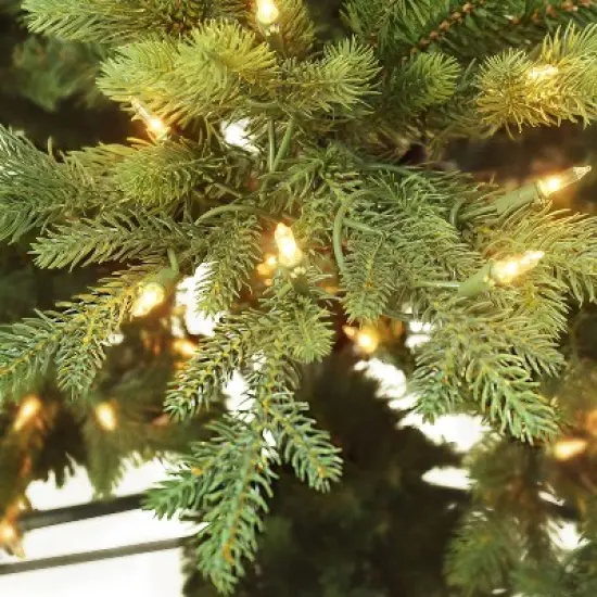 7.5ft Pre-Lit Full Berkshire Fir Artificial Christmas Tree - Puleo image {3}