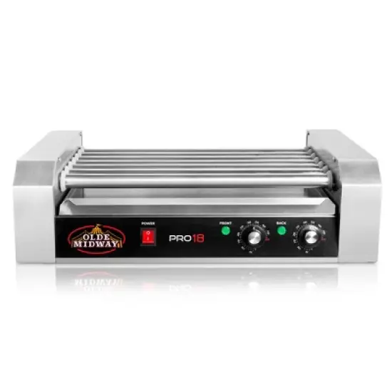 Olde Midway Electric Hot Dog Roller Grill Cooker, Commercial Grade Machine image {2}