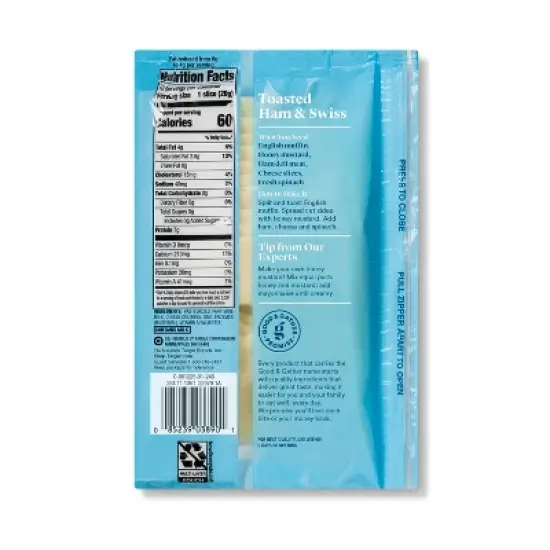 Reduced Fat Swiss Deli Sliced Cheese - 7oz/10 slices - Good & Gather&trade; image {1}