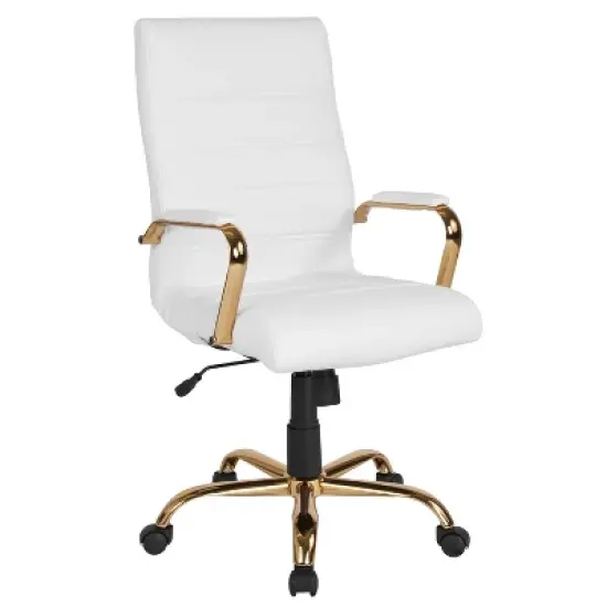 Emma and Oliver High Back Executive Swivel Office Chair with Metal Frame and Arms image {15}