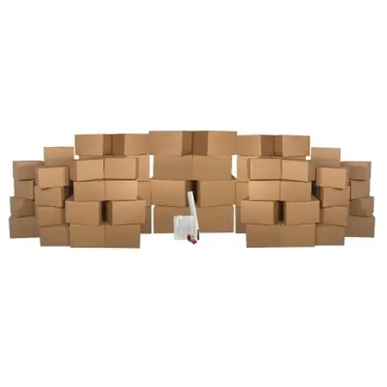 UBMOVE Basic Moving Box Kit for 5 Bedrooms 58 Boxes & Packing Materials image {10}