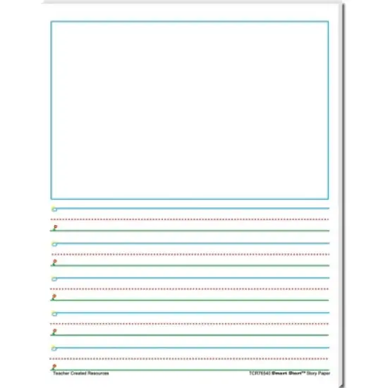Teacher Created Resources Smart Start Story Paper, Grade 1 to 2, 5/8 Inch Rule, 8-1/2 x 11 Inches, 360 Sheets image {3}
